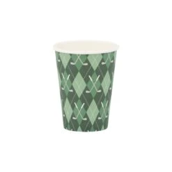 Golf Plaid Paper Cups 8ct