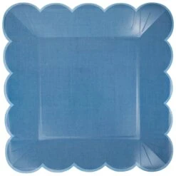 Hamptons Blue Scalloped Dinner Plates 8ct