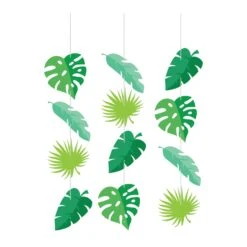 Creative Converting Hanging Palm Leaf Decorations 3ct