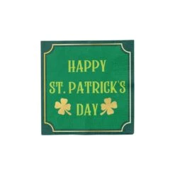Happy St. Patrick's Day Dessert Napkins 16ct