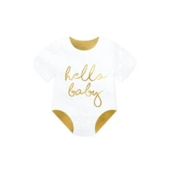 Hello Baby Romper Napkins 20ct