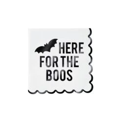 Here For The Boos Scalloped Dessert Napkins 20ct
