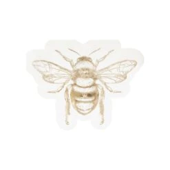 Gold Bumble Bee Dessert Napkins 20ct