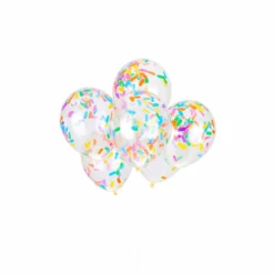 Ice Cream Bright Sprinkles Confetti Balloon Bouquet 6ct