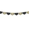 Black & Gold Fringe Garland 9.8ft