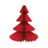 Red Christmas Tree Honeycomb Paper Centerpiece 17in