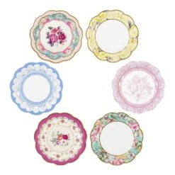 Talking Tables Vintage Floral Tea Party Dessert Plates 24ct