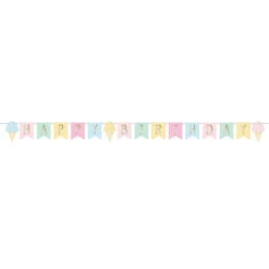 Creative Converting Ice Cream Happy Birthday Banner 8.3ft
