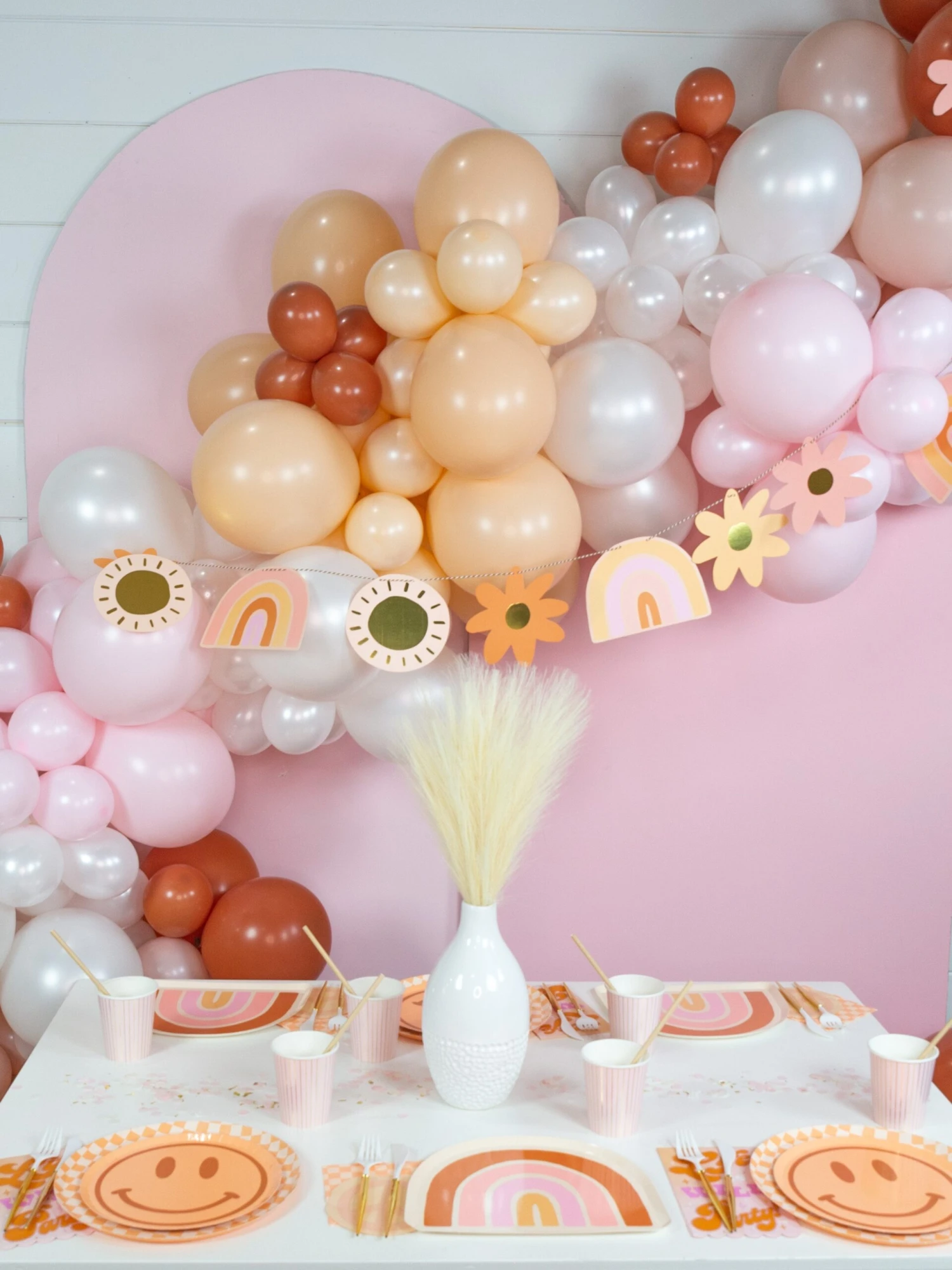 Pink & Gold Pinstripe Paper Cups 10ct - Image 5