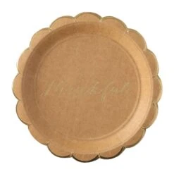 Thankful Kraft Scalloped Lunch Plates 8ct