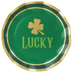 Lucky Clover St. Patrick's Day Dinner Plates 8ct