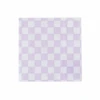 Purple Checkered Lunch Napkins 16ct