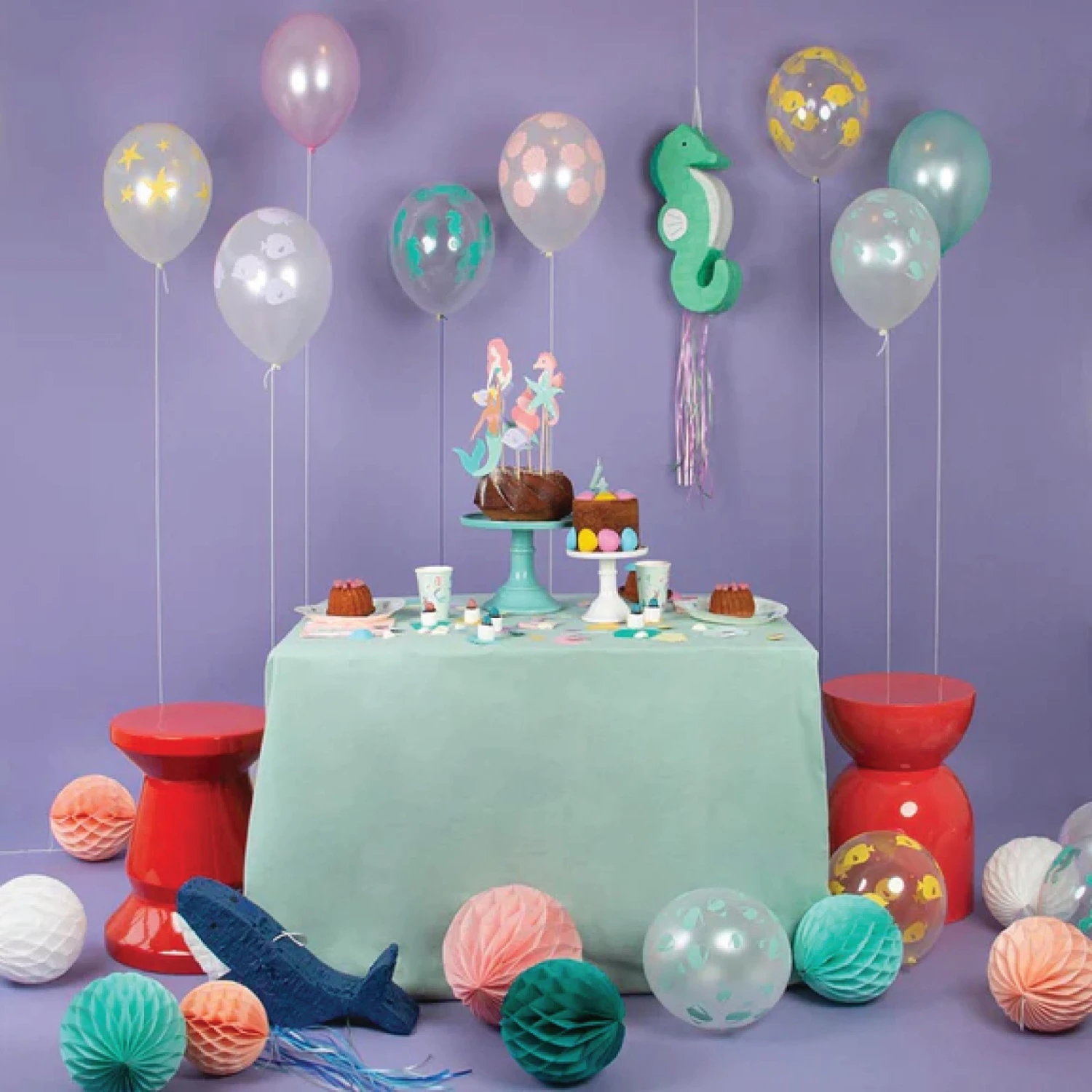 Magical Mermaid Cake Toppers 7ct - Image 3
