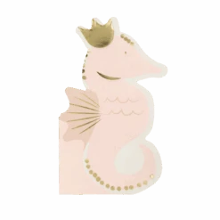 Pink Seahorse Lunch Napkins 18ct