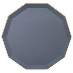 Midnight Blue Decagonal Dinner Plates 8ct