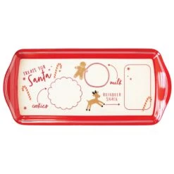 Mini Treats For Santa Melamine Serving Tray