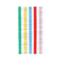 Multicolored Striped Paper Guest Towels 16ct