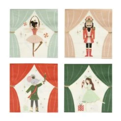 Nutcracker Dessert Napkin Set 16ct