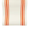 Rust Orange Striped Paper Table Runner