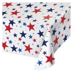 Creative Converting Patriotic Red, White & Blue Stars Paper Table Cover