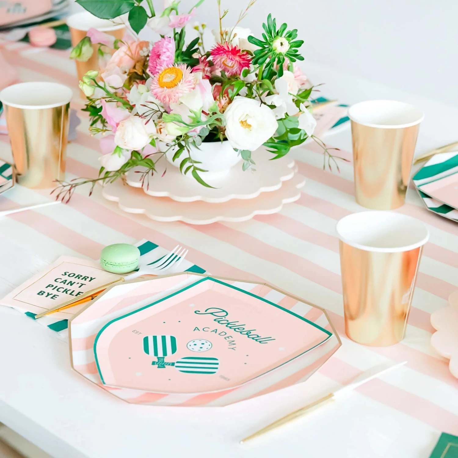 Pickleball Dessert Napkin Set 18ct - Image 5