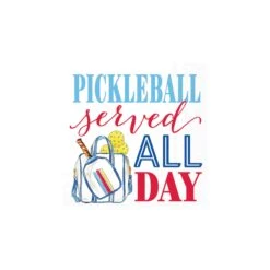 Pickleball Served All Day Dessert Napkins 20ct