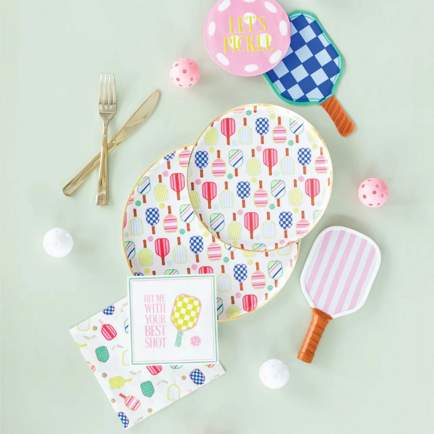 Pickleball Social Club Dessert Plates 8ct - Image 2