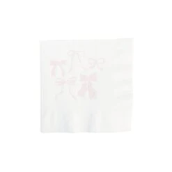 Pink Bows Dessert Napkins 20ct