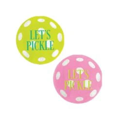Pink & Green Let's Pickle Pickleball Dessert Napkins 20ct