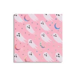 Pink Halloween Ghost Lunch Napkins 16ct