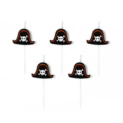 Black Pirate Hat Candles