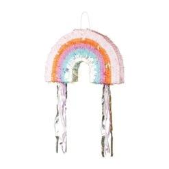 Pull String Iridescent Rainbow Piñata