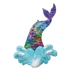 Rainbow Mermaid Tail Balloon 39"
