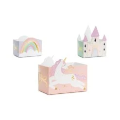 Magical Unicorn Castle & Rainbow Treat Boxes 6ct