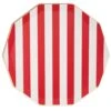 Cherry Red Cabana Striped Dinner Plates 8ct