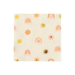 Retro Rainbow Lunch Napkins 16ct