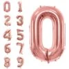 34" Rose Gold Number Balloon 0-9