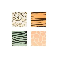 Meri-Meri Safari Animal Print Dessert Napkins 16ct