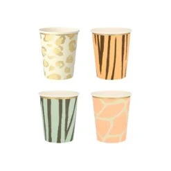 Meri-Meri Safari Animal Print Paper Cups 8ct