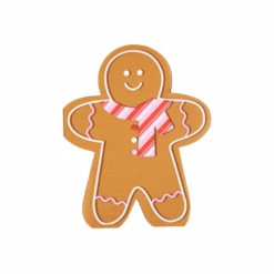 Pink & Red Scarf Gingerbread Man Dessert Napkins 20ct