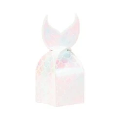 Creative Converting Iridescent Mermaid Tail Favor Boxes 8ct