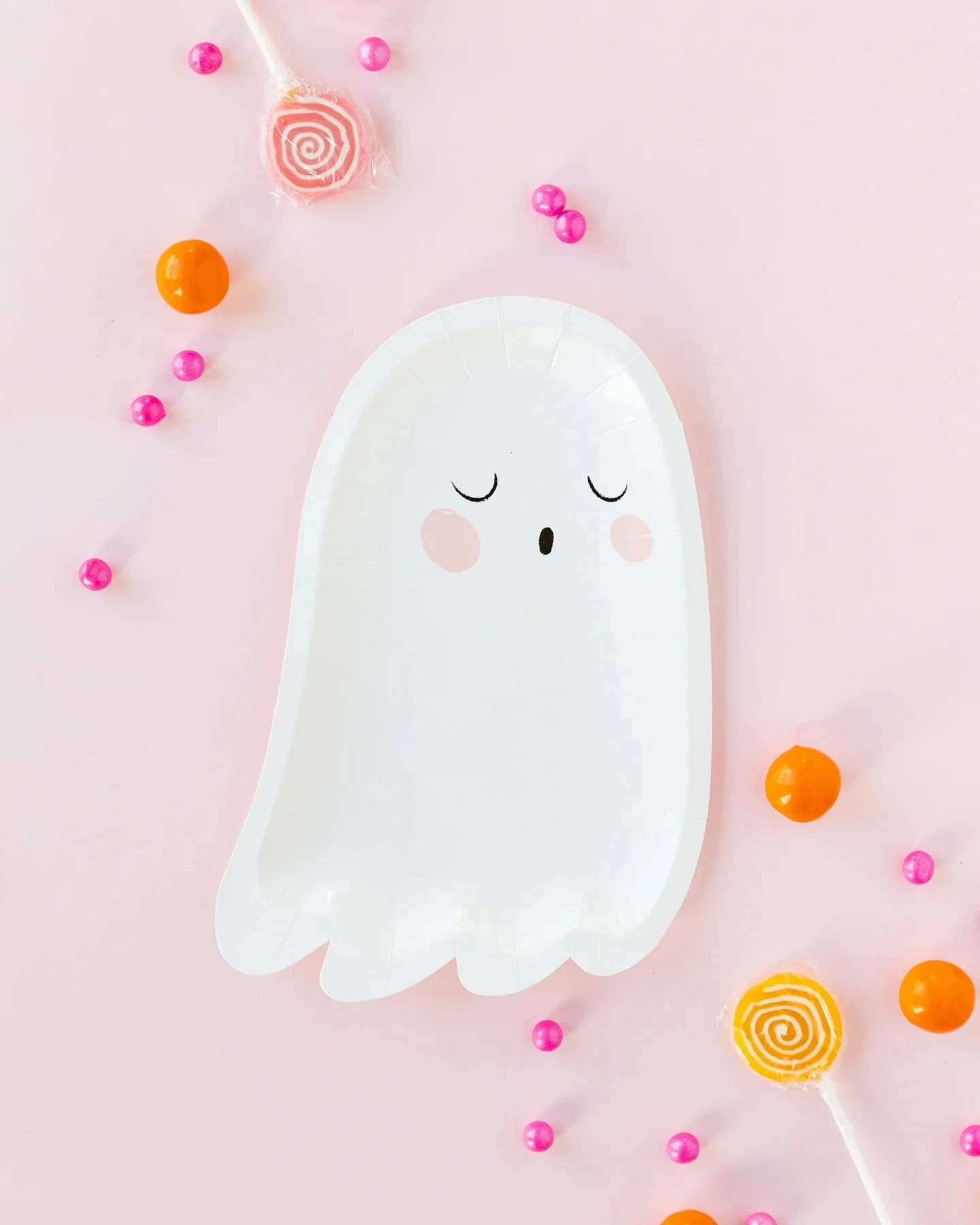 Spooky Cute Halloween Ghost Dessert Plates 8ct - Image 2