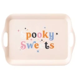Spooky Sweets Halloween Bamboo Serving Tray