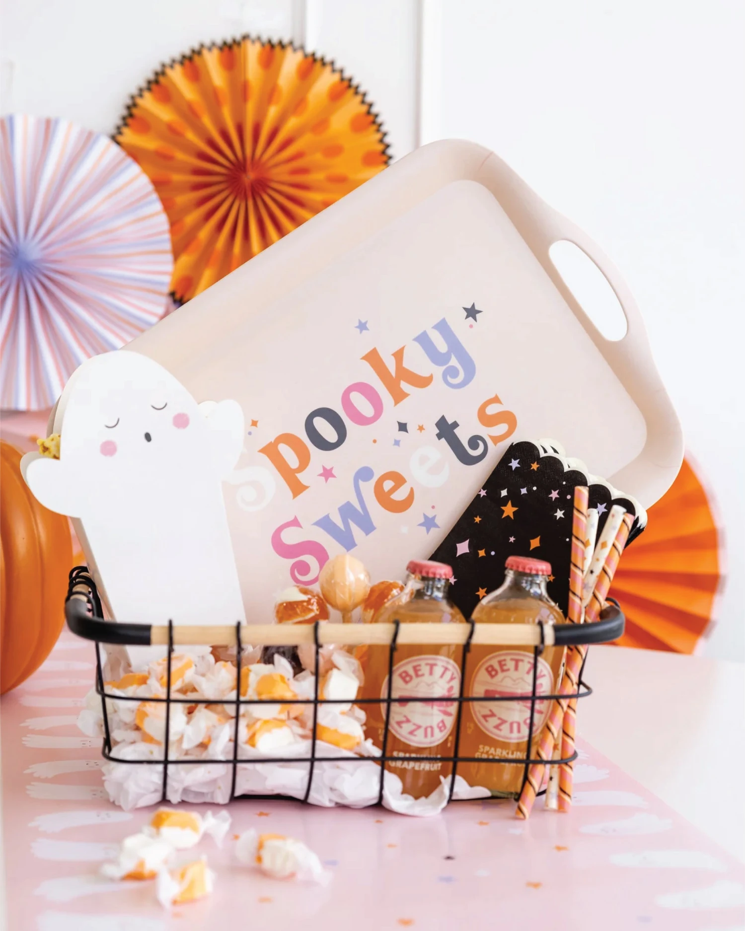 Spooky Sweets Halloween Bamboo Serving Tray - Image 2