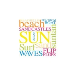Summer Beach Dessert Napkins 20ct