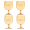 Sunshine & Cocktails Acrylic Wine Glasses 4ct