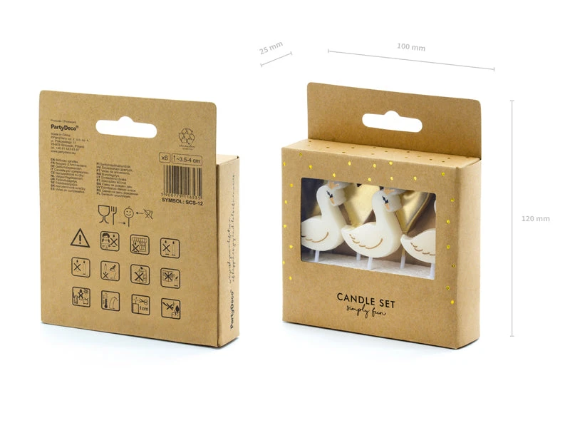 Lovely Swan Birthday Candles - Image 3