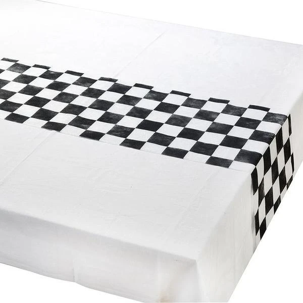 Talking Tables Black & White Check Table Runner 6.5ft - Image 3