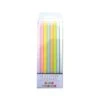 Tall Pastel Rainbow Glitter Birthday Candles