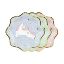 Magical Unicorn Dessert Plate Set 6ct